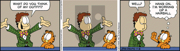 Garfield on Saturday November 8, 2014 Comic Strip