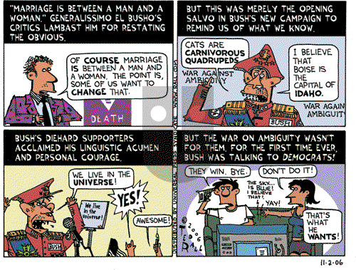 Ted Rall on Thursday November 2, 2006 Comic Strip