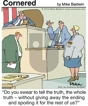 Cornered on Thursday September 19, 2019 Comic Strip