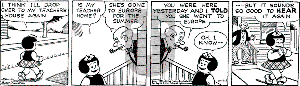 Nancy Classics on Friday July 8, 2016 Comic Strip