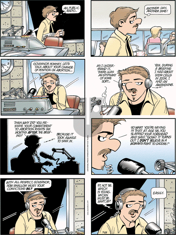 Doonesbury - Sunday July 29, 2007 Comic Strip
