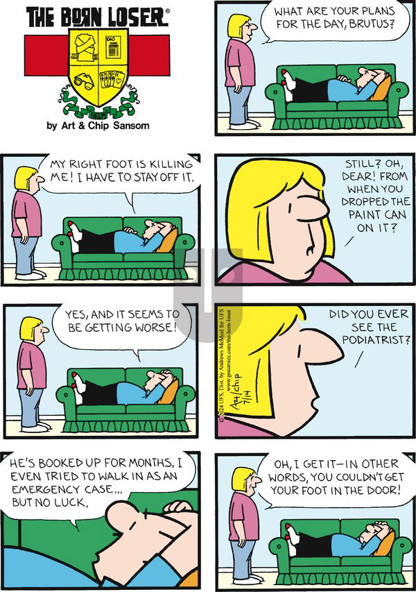 The Born Loser on Sunday July 14, 2024 Comic Strip