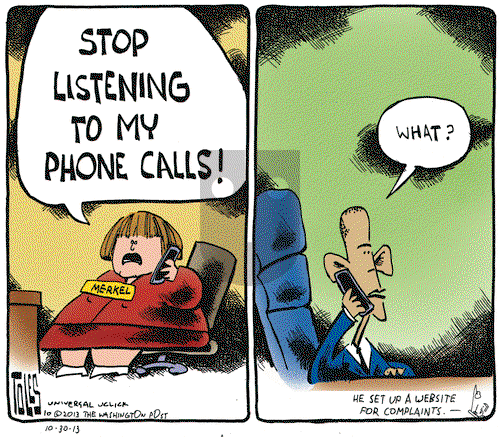 Tom Toles on Wednesday October 30, 2013 Comic Strip