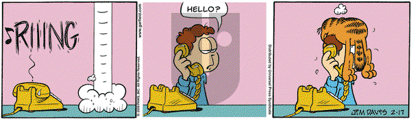 Garfield on Tuesday February 17, 2009 Comic Strip