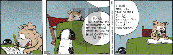 Get Fuzzy on Monday December 10, 2007 Comic Strip