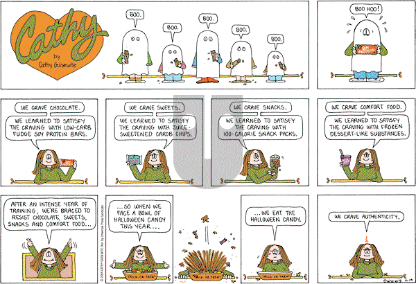 Cathy Classics - Sunday October 20, 2019 Comic Strip