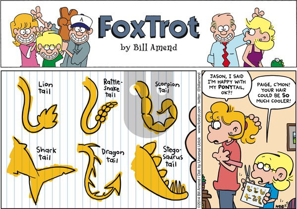FoxTrot on Sunday August 31, 2014 Comic Strip