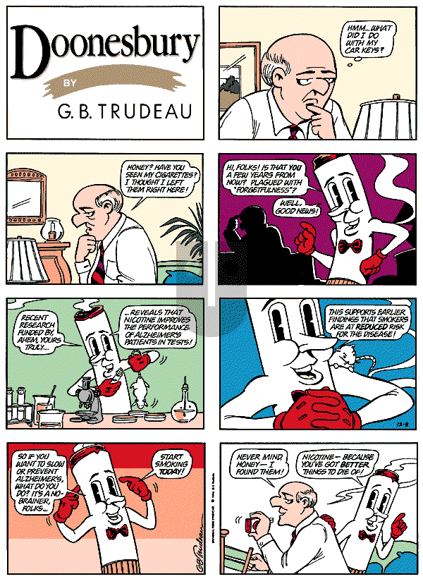 Doonesbury - Sunday December 8, 1996 Comic Strip
