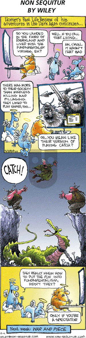 Non Sequitur on Sunday May 4, 2003 Comic Strip