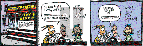La Cucaracha on Friday January 11, 2008 Comic Strip