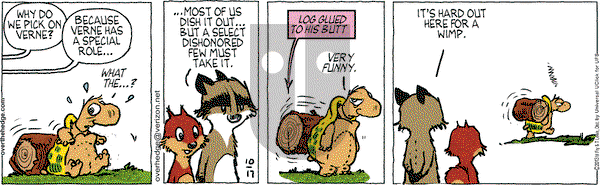 Over the Hedge on Thursday October 17, 2013 Comic Strip