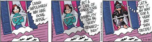 Rose is Rose on Wednesday January 1, 2014 Comic Strip