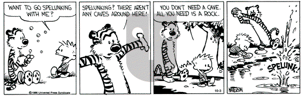 Calvin and Hobbes on Thursday October 3, 1991 Comic Strip