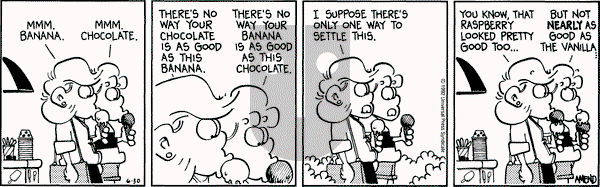 FoxTrot on Tuesday June 30, 1992 Comic Strip