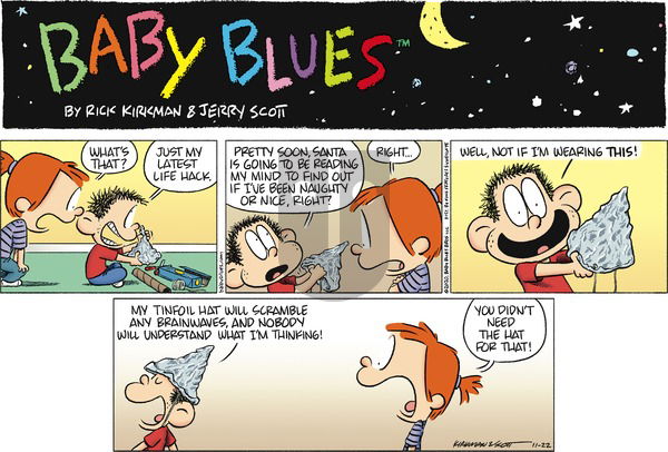 Baby Blues on Sunday November 22, 2020 Comic Strip