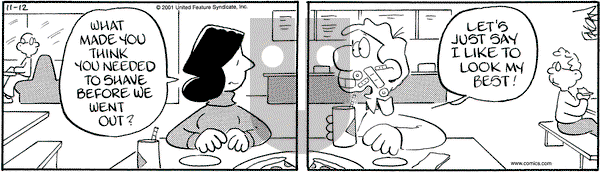 Drabble on Wednesday December 5, 2001 Comic Strip
