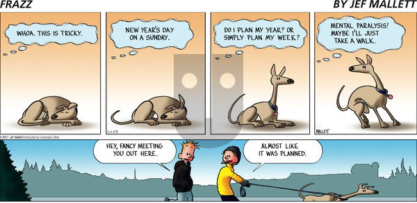 Frazz on Sunday January 1, 2017 Comic Strip