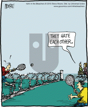 In the Bleachers on Friday October 9, 2015 Comic Strip