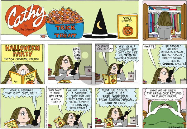 Cathy Classics on Sunday October 31, 2010 Comic Strip