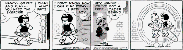 Nancy on Saturday September 4, 1948 Comic Strip