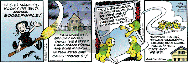 Nancy on Monday April 13, 2015 Comic Strip
