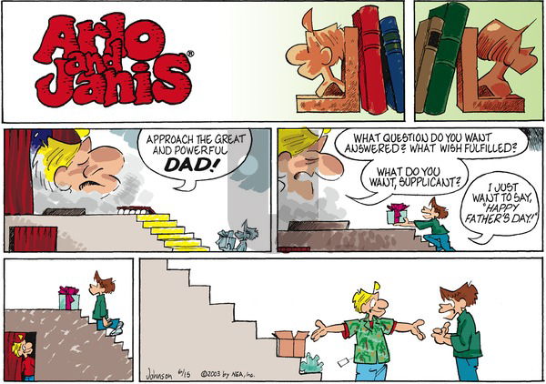 Arlo and Janis on Sunday June 15, 2003 Comic Strip