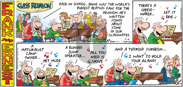 Frank and Ernest on Sunday September 6, 2009 Comic Strip