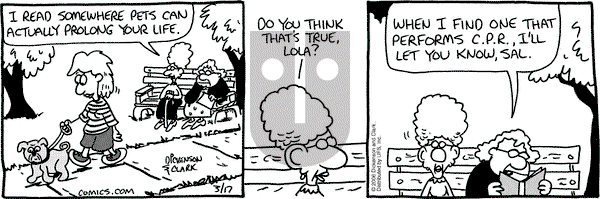 Lola on Friday March 17, 2006 Comic Strip