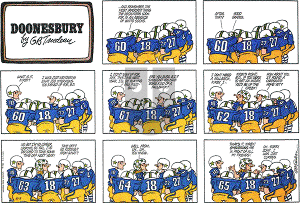 Doonesbury - Sunday October 3, 1982 Comic Strip