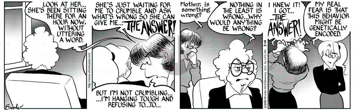 9 Chickweed Lane - Thursday March 14, 2002 Comic Strip