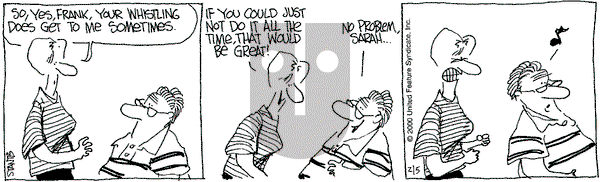 The Buckets on Saturday February 5, 2000 Comic Strip