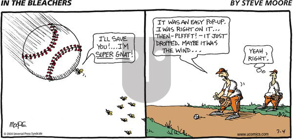 In the Bleachers on Sunday July 4, 2004 Comic Strip