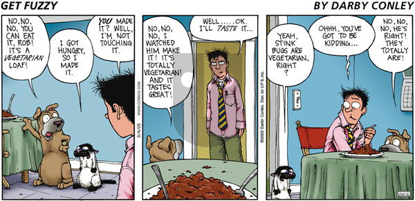 Get Fuzzy on Sunday September 4, 2005 Comic Strip