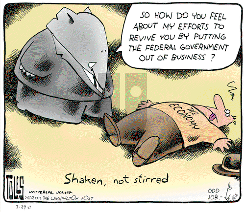 Tom Toles on Friday July 29, 2011 Comic Strip