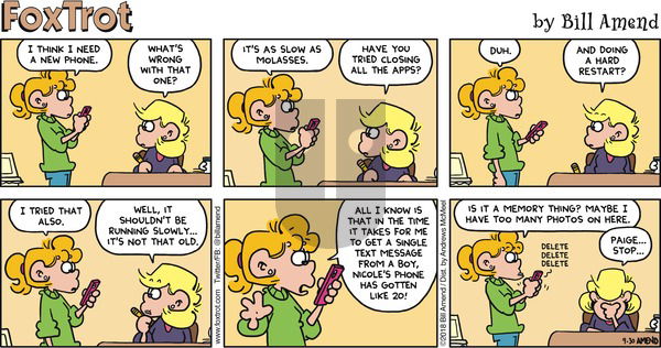 FoxTrot on Sunday September 30, 2018 Comic Strip