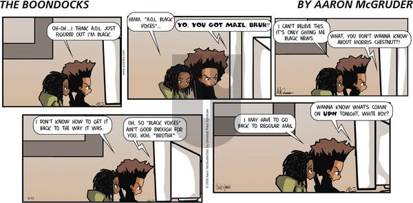 The Boondocks on Sunday June 12, 2005 Comic Strip