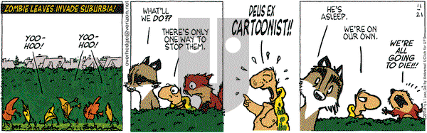 Over the Hedge on Monday November 21, 2011 Comic Strip