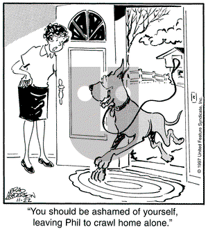 Marmaduke on Saturday November 22, 1997 Comic Strip