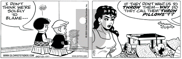 Nancy on Tuesday October 24, 2000 Comic Strip