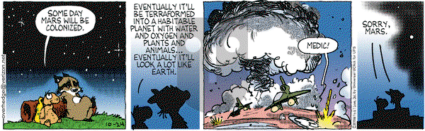Over the Hedge on Saturday October 24, 2015 Comic Strip