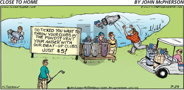 Close to Home on Sunday July 29, 2012 Comic Strip