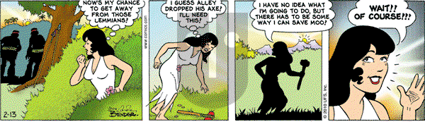 Alley Oop on Saturday February 13, 2010 Comic Strip