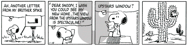 Peanuts on Friday January 18, 1985 Comic Strip