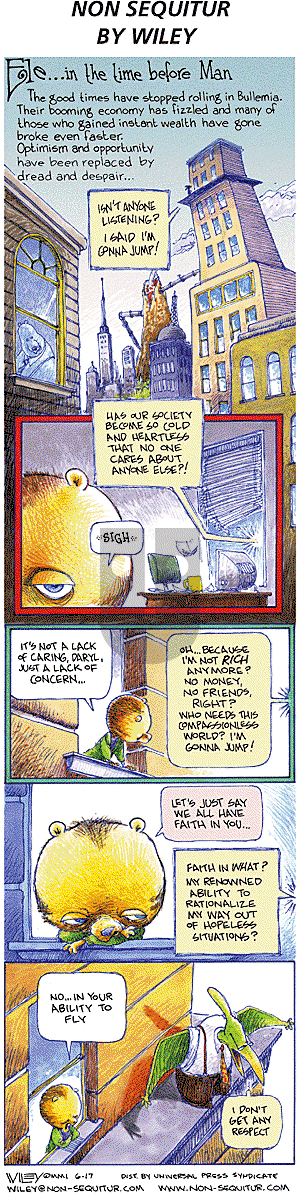 Non Sequitur on Sunday June 17, 2001 Comic Strip