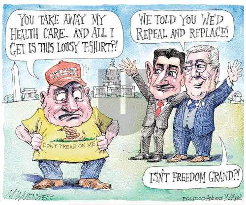 Matt Wuerker on Tuesday March 7, 2017 Comic Strip