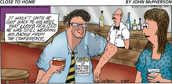 Close to Home on Sunday July 24, 2011 Comic Strip