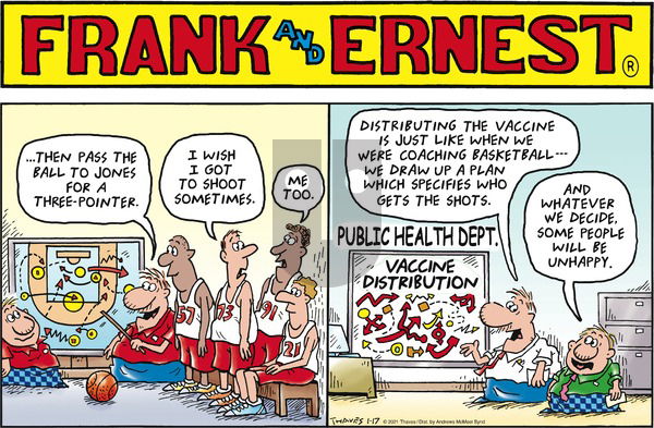 Frank and Ernest on Sunday January 17, 2021 Comic Strip