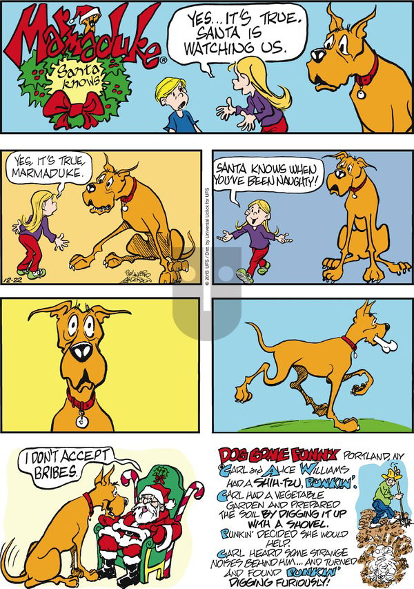 Marmaduke on Sunday December 22, 2013 Comic Strip