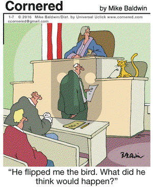 Cornered on Thursday January 7, 2016 Comic Strip