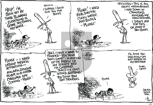 Pat Oliphant on Monday January 3, 2005 Comic Strip